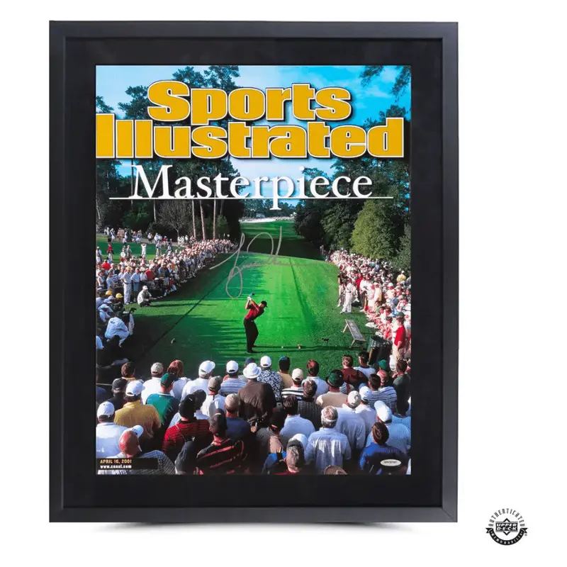 Tiger Woods Autographed & Framed Sports Illustrated Cover Print 2001 Masters Framed 15" x 20"