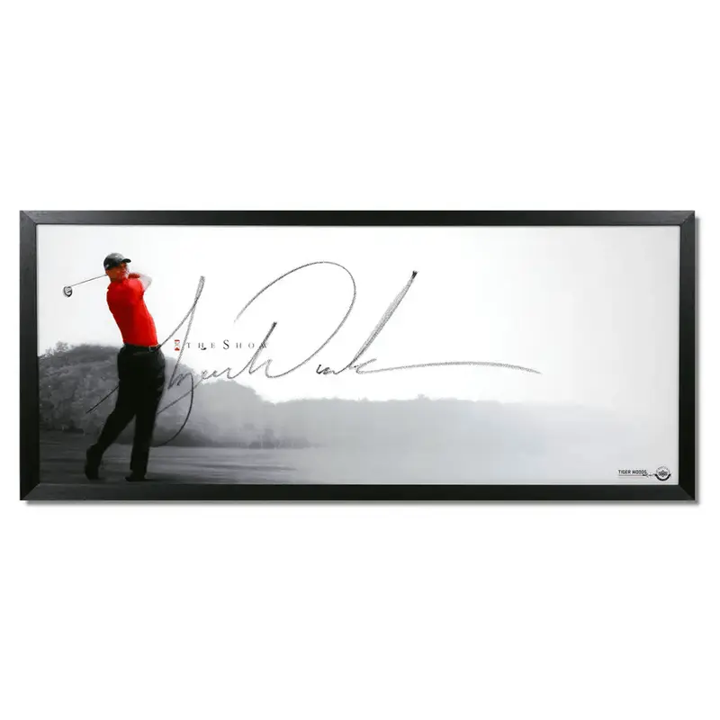 Tiger Woods The Show 46x20 Framed
