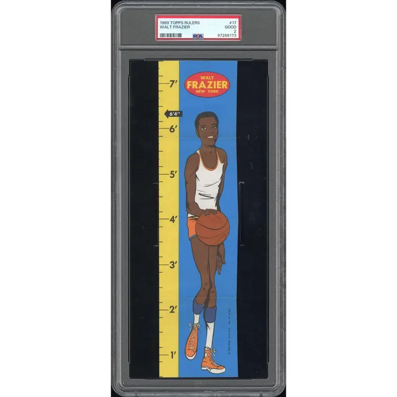 Walt Frazier 1969 Topps Rulers #17 PSA 2