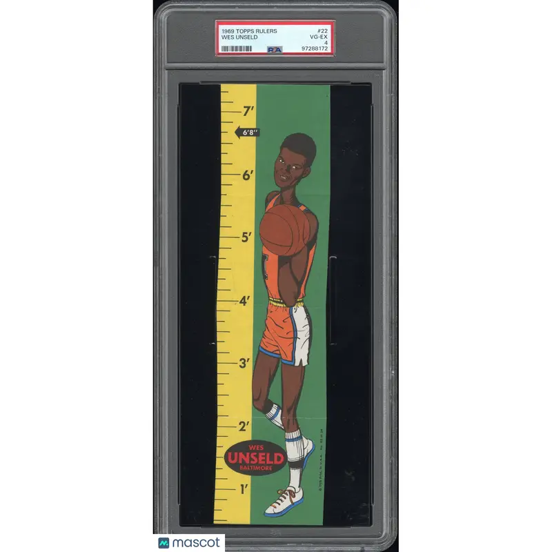 Wes Unseld 1969 Topps Rulers #22 PSA 4