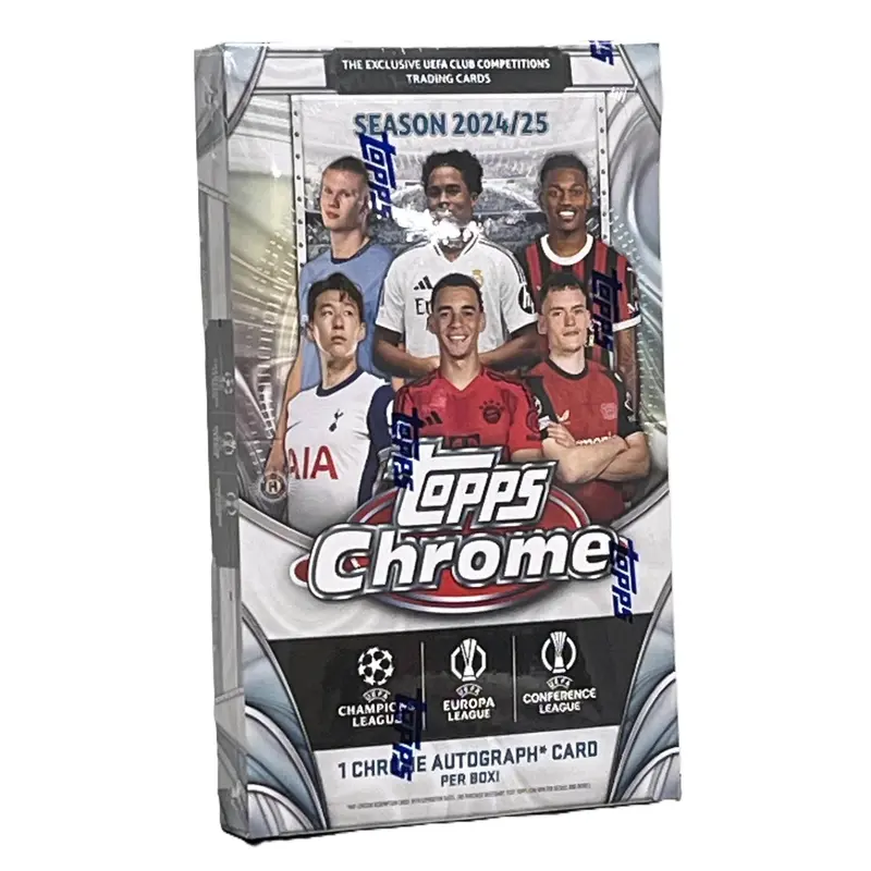 2024-25 Topps Chrome UEFA Club Competitions Soccer Hobby Box
