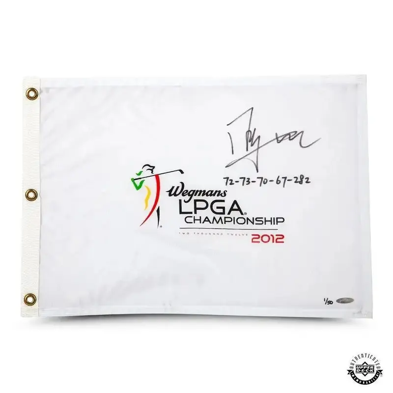 Autographed LPGA Championship Pin Flag: Shanshan Feng