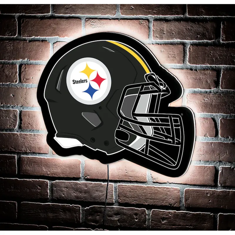 LED Wall Decor: Pittsburgh Steelers - Football Helmet