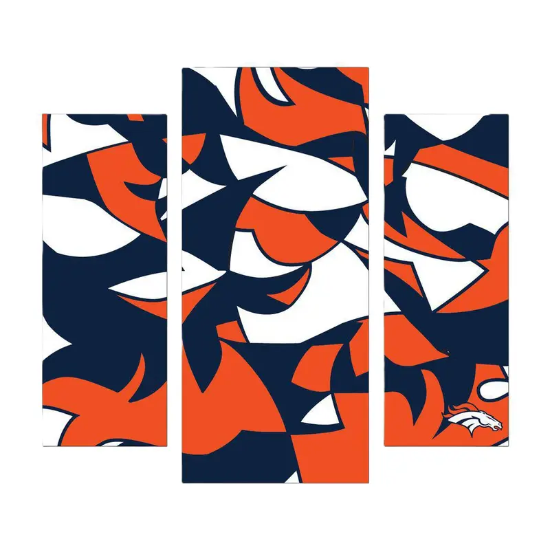 Wall Decor: Denver Broncos - Modern Wall Art 3pc