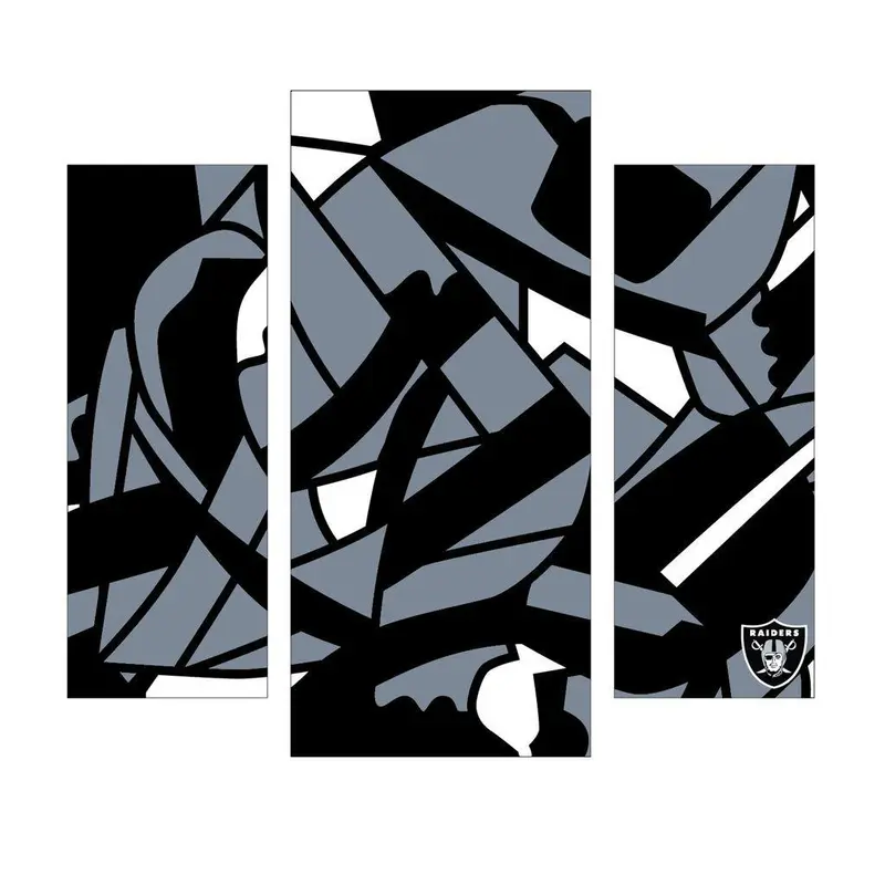 Wall Decor: Las Vegas Raiders - Modern Wall Art 3pc