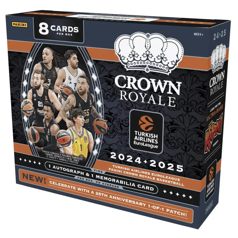 2024-25 Panini Crown Royale Euroleague Basketball Hobby Box