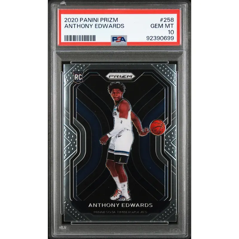 Anthony Edwards 2020 Panini Prizm #258 PSA 10