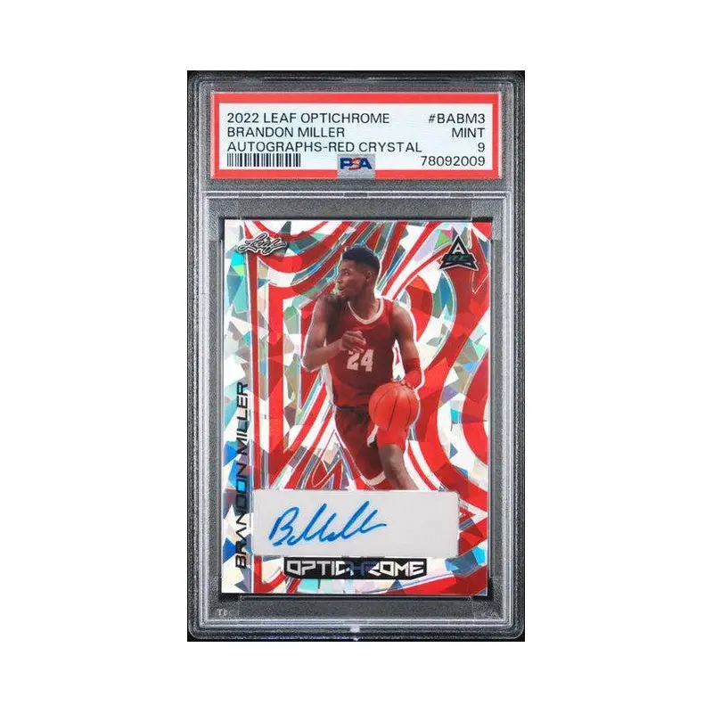 Brandon Miller 2022 Leaf Optichrome #BABM3 PSA 9