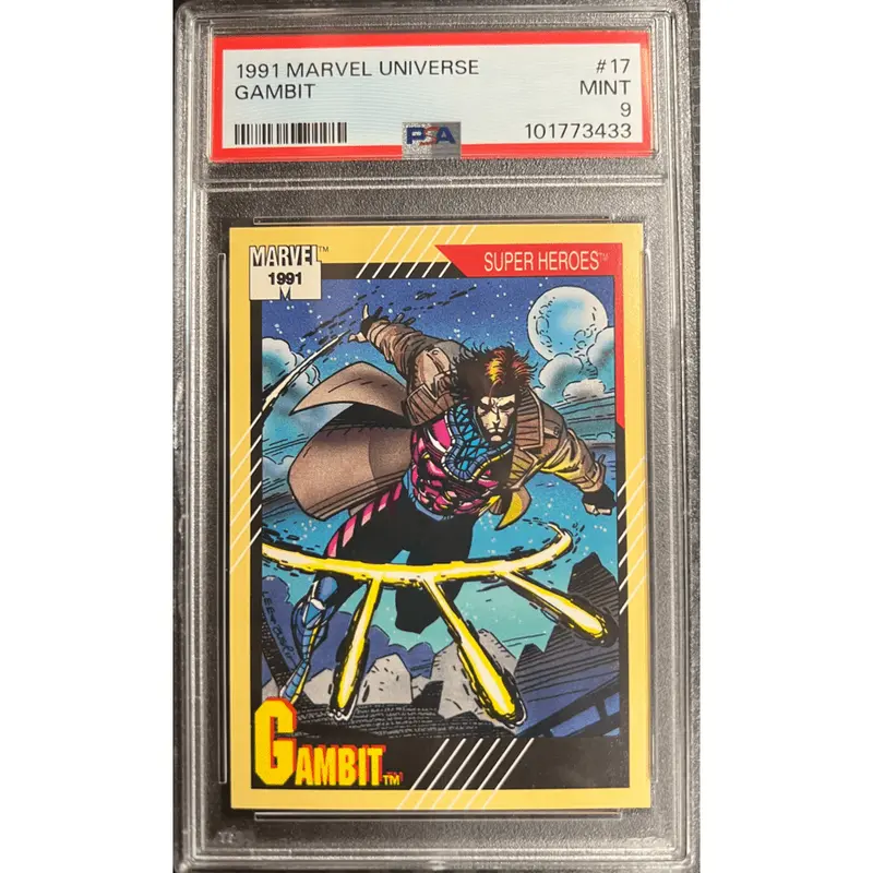 Gambit 1991 Impel Marvel Universe #17 PSA 9