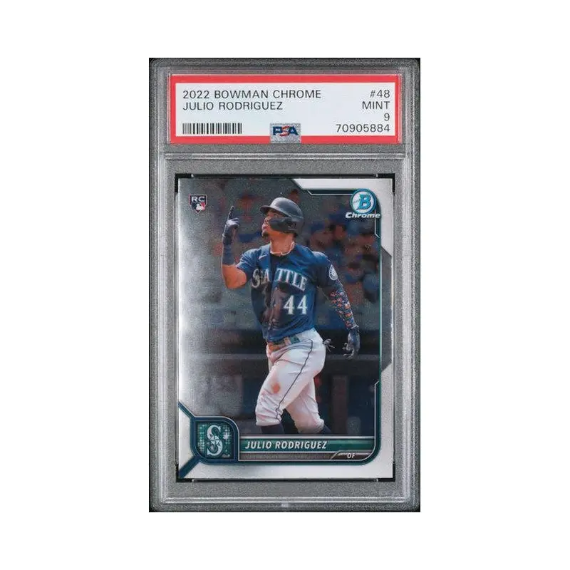 Julio Rodrguez #48  2022 Bowman Chrome  PSA 9