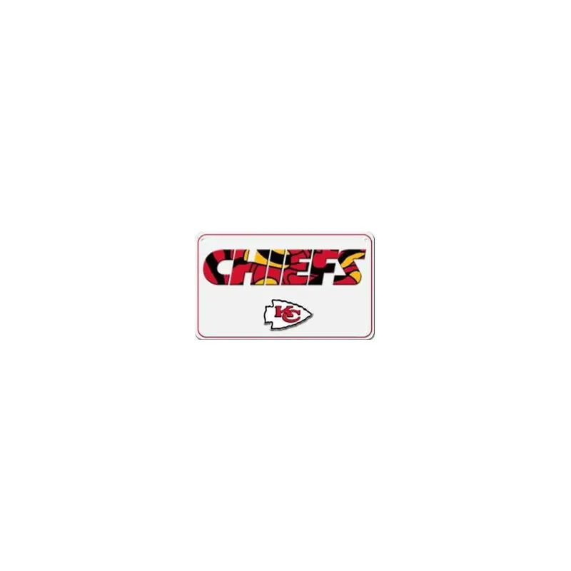 Kansas City Chiefs Modern Metal Sign  16" x 10" Ready to Hang