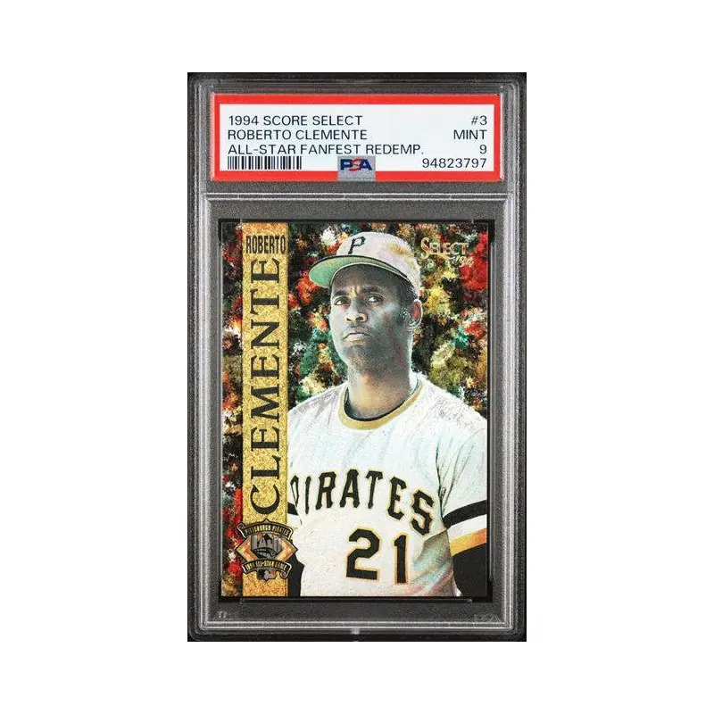 Roberto Clemente #3  1994 Score Select All-Star Fanfest Redemption  PSA 9