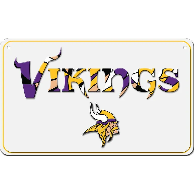 Wall Decor: Minnesota Vikings - Modern Metal Sign
