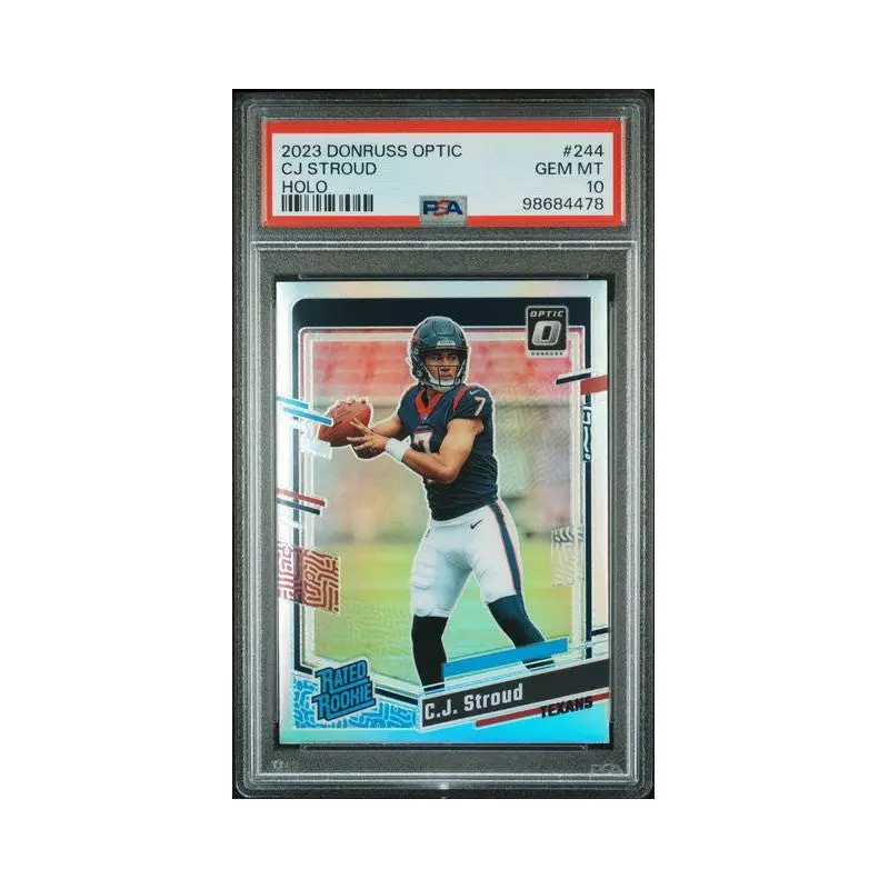 C J Stroud 2023 Donruss Optic holo #244 PSA 10
