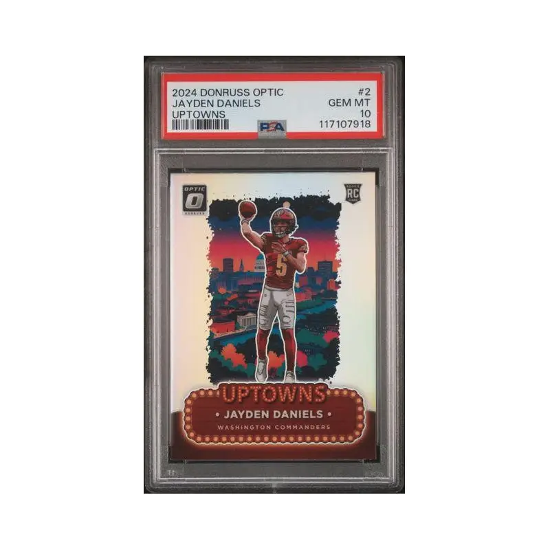 Jayden Daniels 2024 Donruss Optic  Uptowns #2 PSA 10