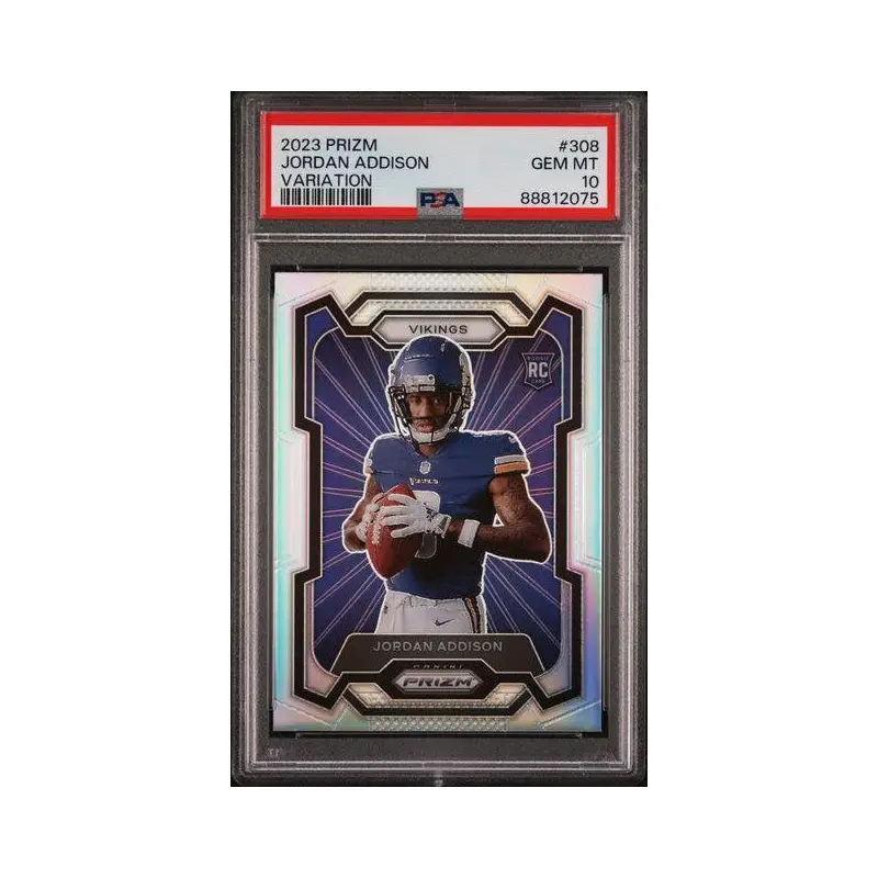 Jordan Addison 2023 Panini Prizm Variation #308 PSA 10