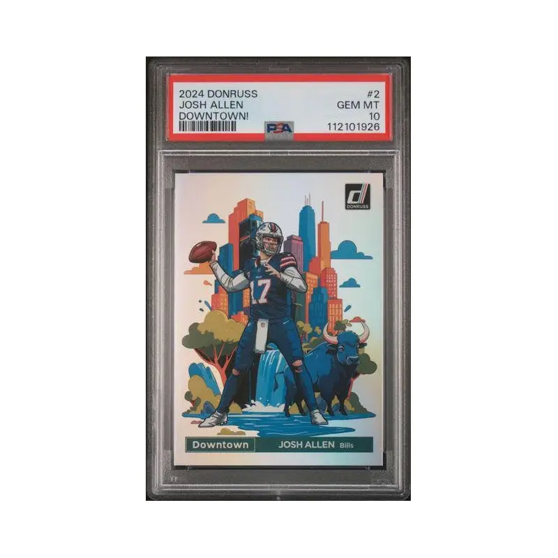 Josh Allen 2024 Donruss Downtown! #2 PSA 10