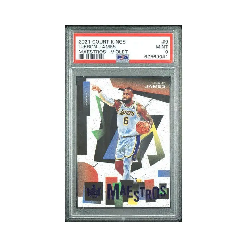 LeBron James 2021 Court Kings Maestros-Violet #9 PSA 9