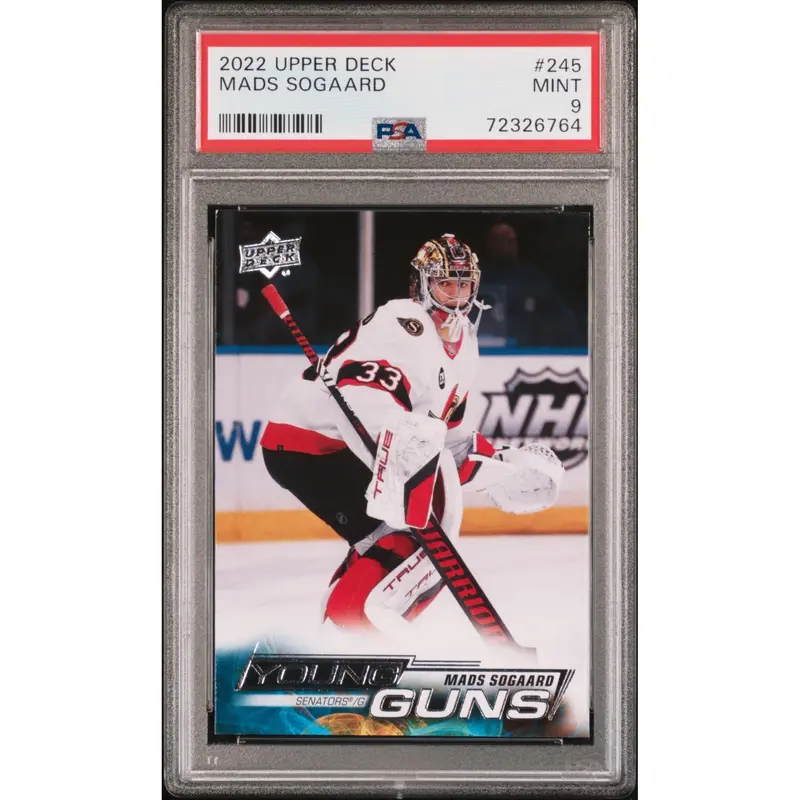 Mads Sogaard 2022 Upper Deck #245 PSA 9