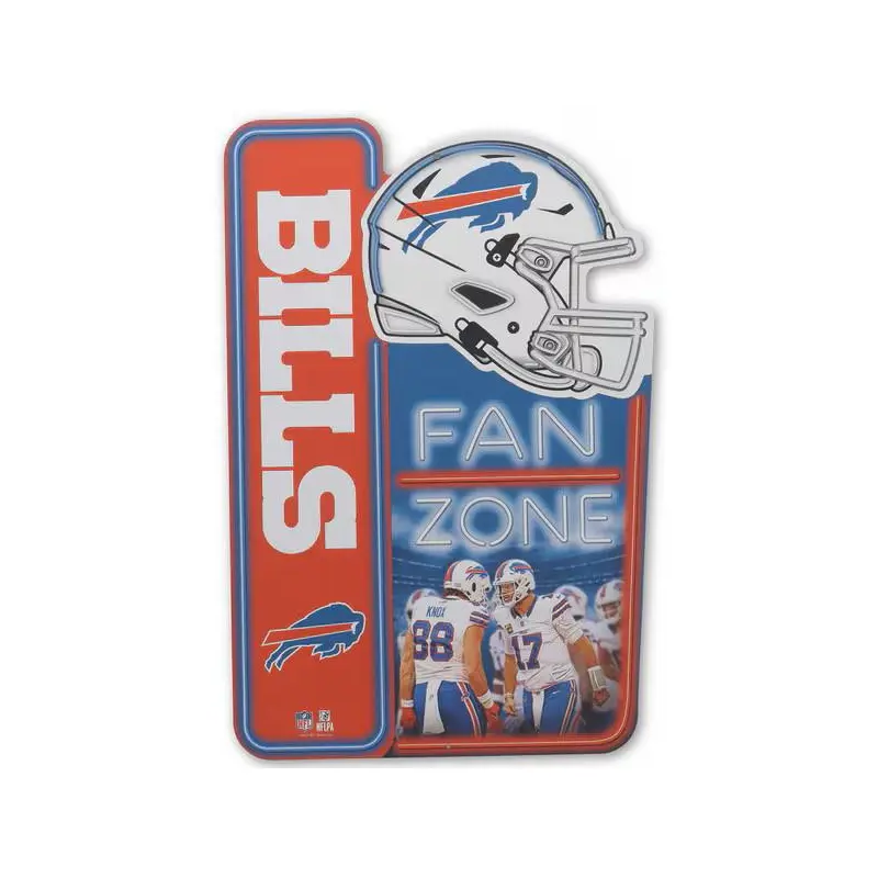 Wall Decor: Buffalo Bills  Fan Zone Metal Sign