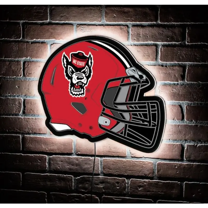 LED Wall Decor: NC State - Football Helmet