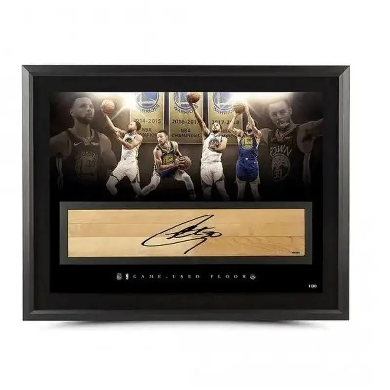 Autograph Floor: Steph Curry "Champion" NBA Game-Used Floor