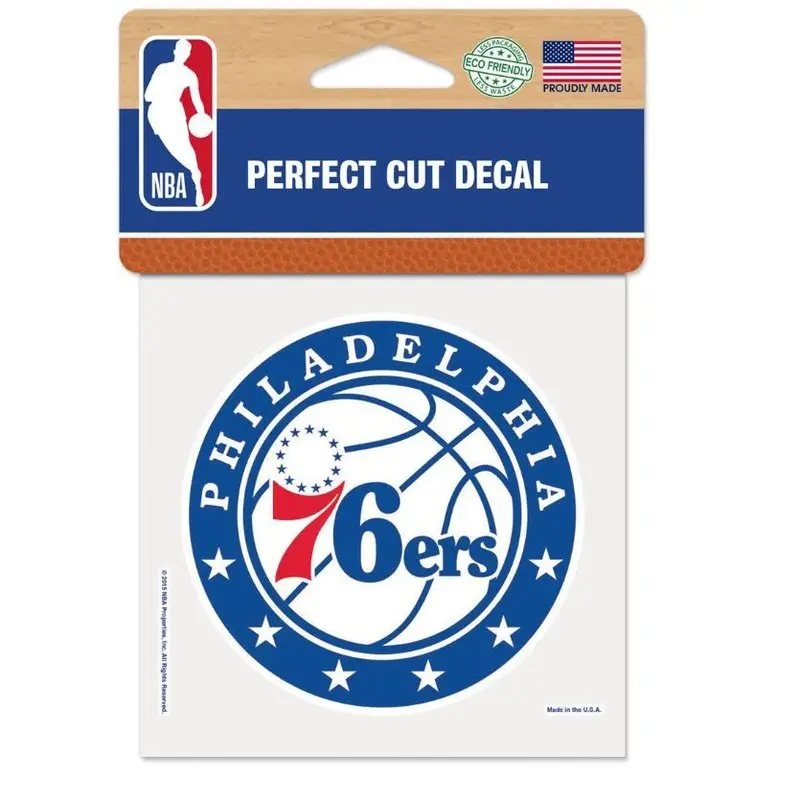 Decal: Philadelphia 76ers - 4"x4"