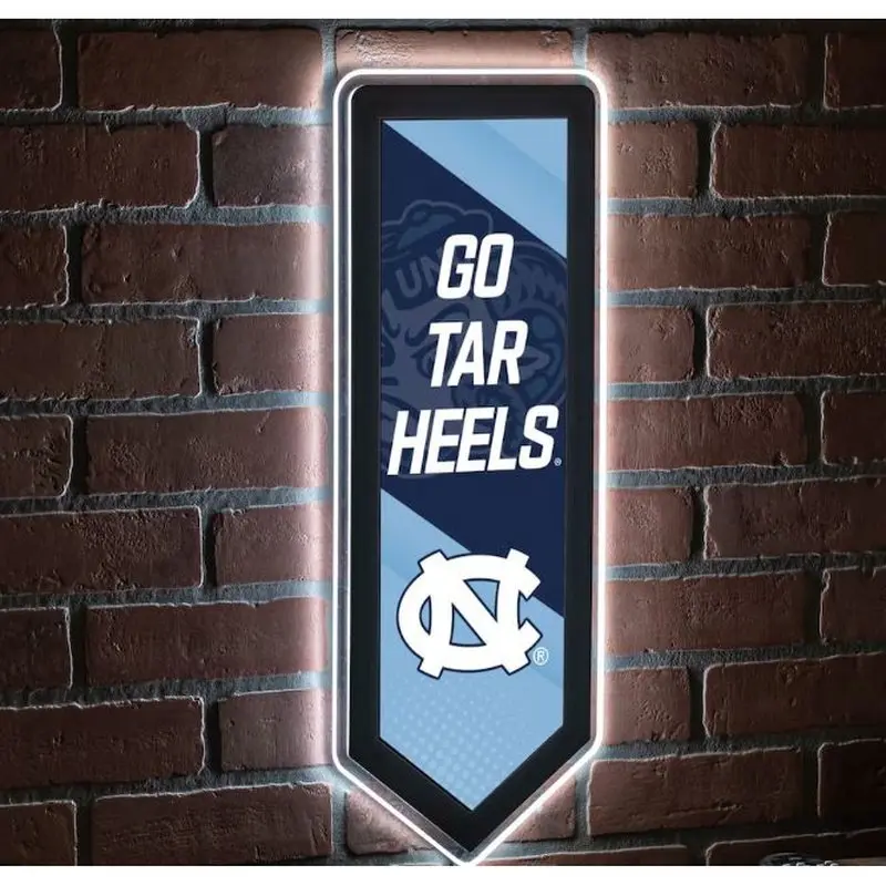 LED Wall Decor: UNC Chapel Hill Tar Heels - Pennant