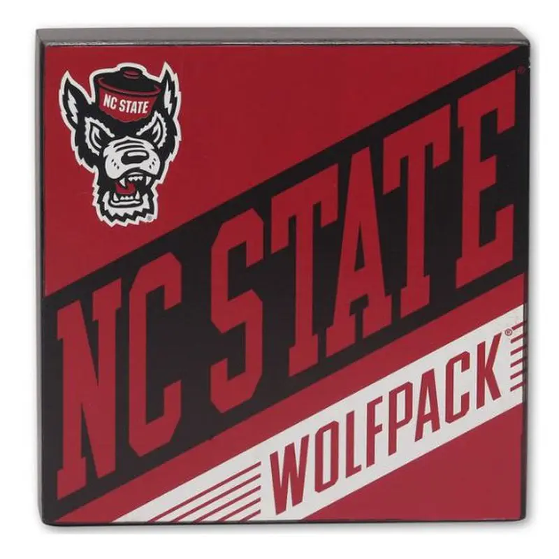 Sign: North Carolina State - Wood Wall Decor