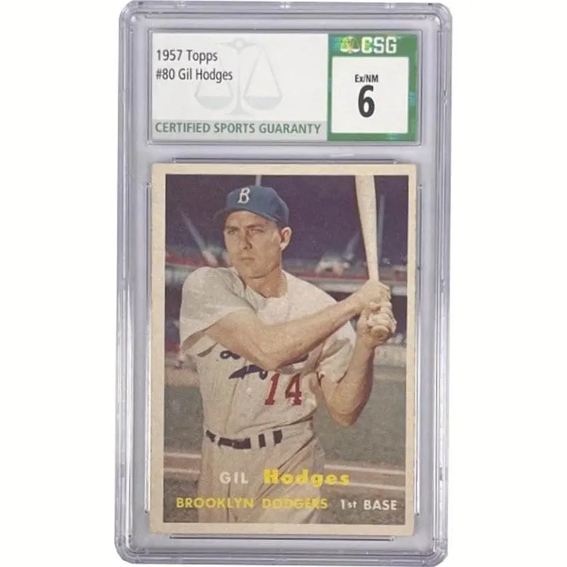Gil Hodges 1957 Topps #80 CSG 6