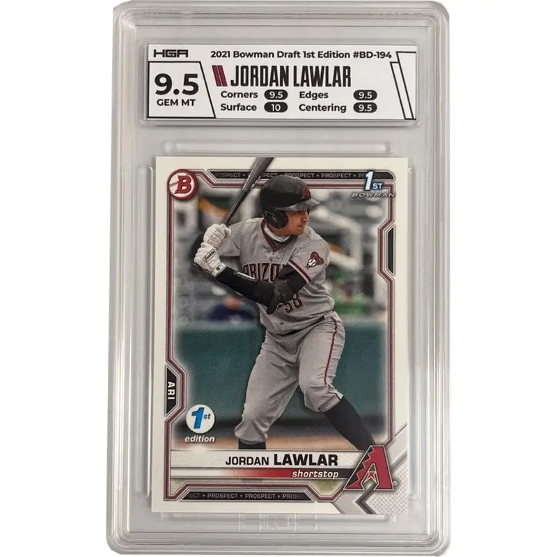 Jordan Lawlar 2021 Bowman Draft 1st Edition #BD-194 HGA 9.5