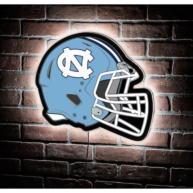 LED Wall Decor: UNC Chapel Hill Tar Heels- Football Helmet