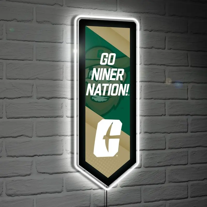 LED Wall Decor: UNC Charlotte 49ers - Pennant