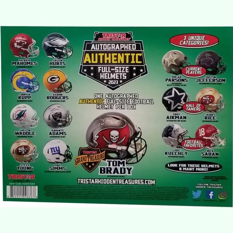 2023 TriStar Hidden Treasures Full-Size Autograph Football Helmet S2