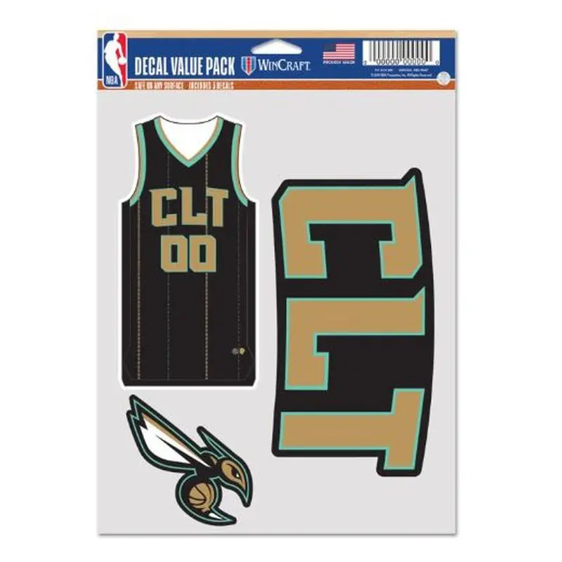 Decal: Charlotte Hornets Multi-Use 3 pack