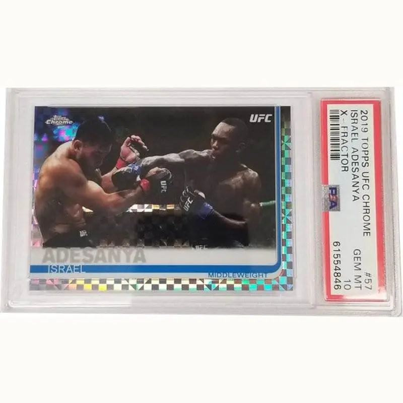 Israel Adesanya: 2019 Topps UFC Chrome X-Factor #57 PSA 10