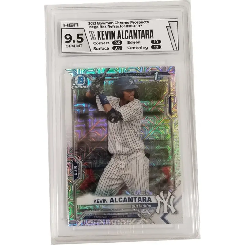 Kevin Alcantara 2021 Bowman Chrome Prospects Mega Box Refractor #BCP-97 HGA 9.5