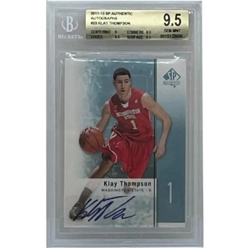 Klay Thompson 2011-12 SP Authentic Autographs #23 Beckett 9.5
