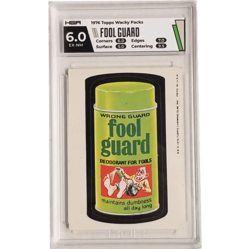 1976 Topps Wacky Packs - Fool Guard HGA 6.0