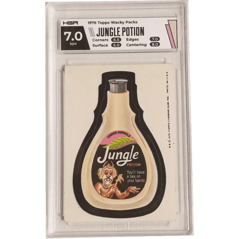 1976 Topps Wacky Packs - Jungle Potion HGA 7.0