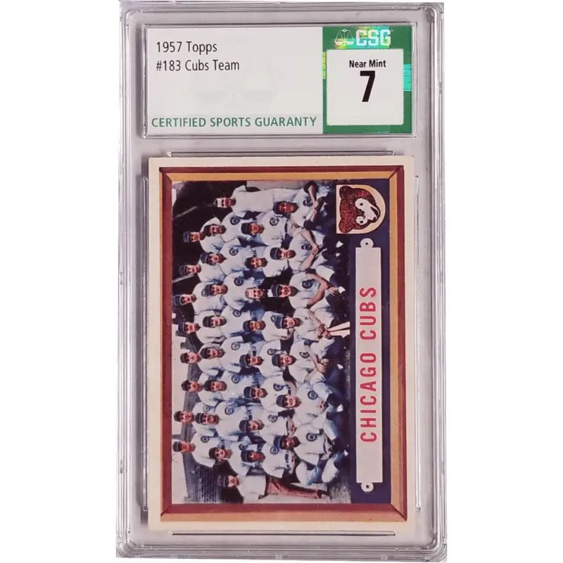 Cubs Team: 1957 Topps #183 CSG 7