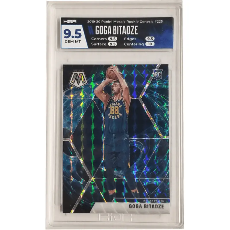 Goga Bitadze 2019-20 Panini Mosaic Rookie Genesis #225 HGA 9.5