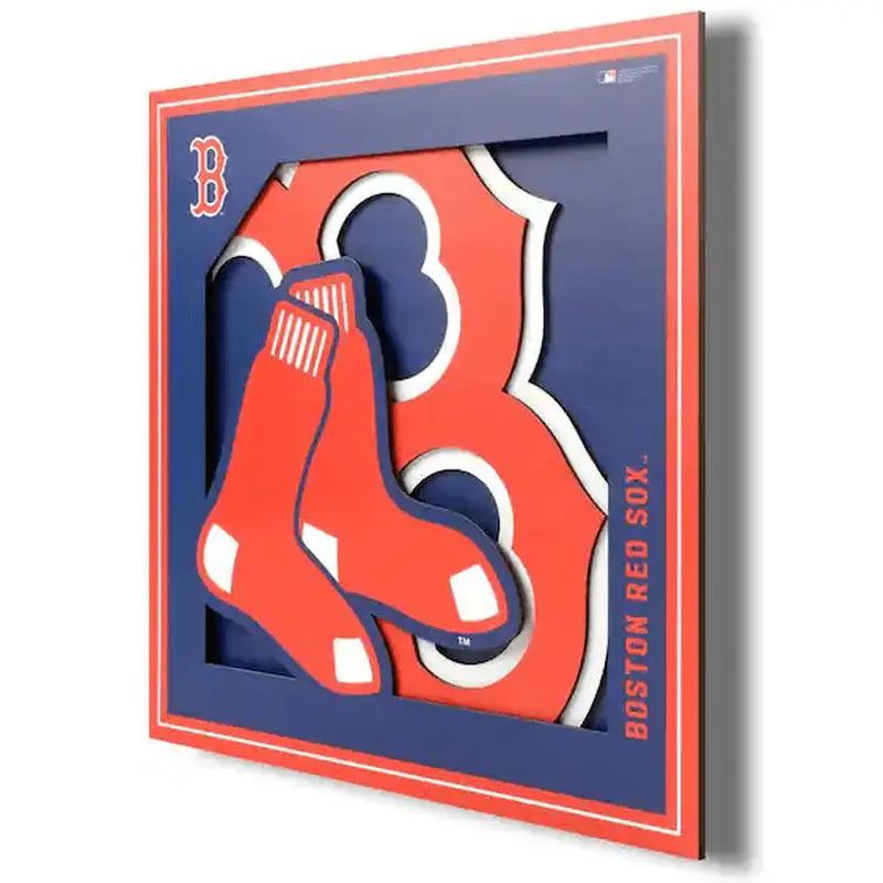 Wall Art: Boston Red Sox Logo Series  12"x12"