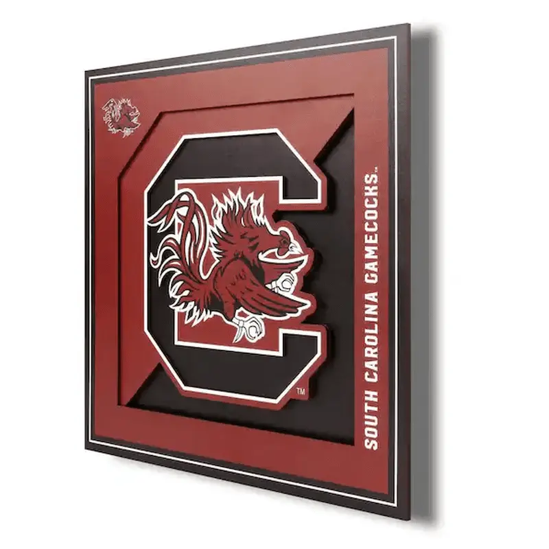 Wall Art: South Carolina Gamecocks Logo Series 12"x12"