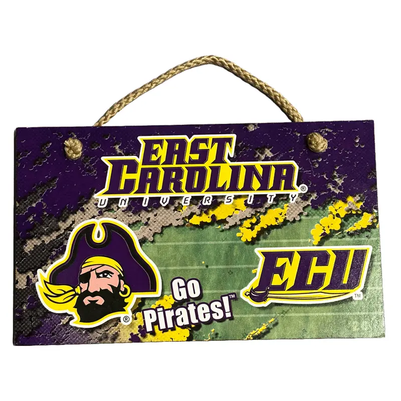 Wood Sign: East Carolina University