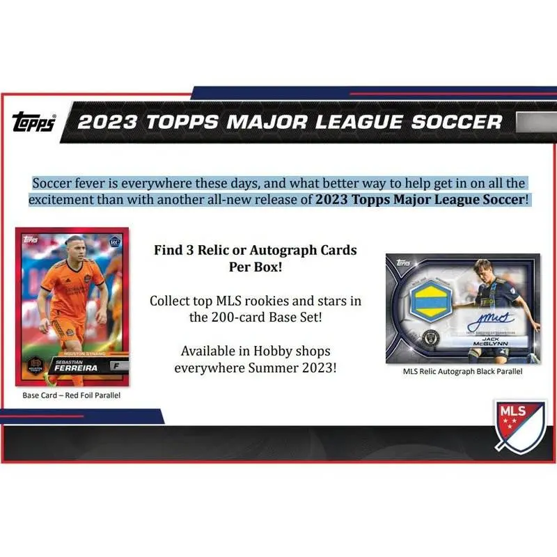 2023 Topps MLS Soccer Hobby Box