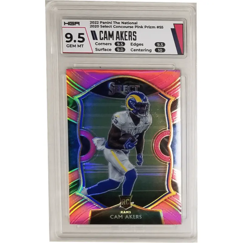 Cam Akers 2022 Panini The National 2020 Select Concourse Pink Prizm #55 HGA 9.5