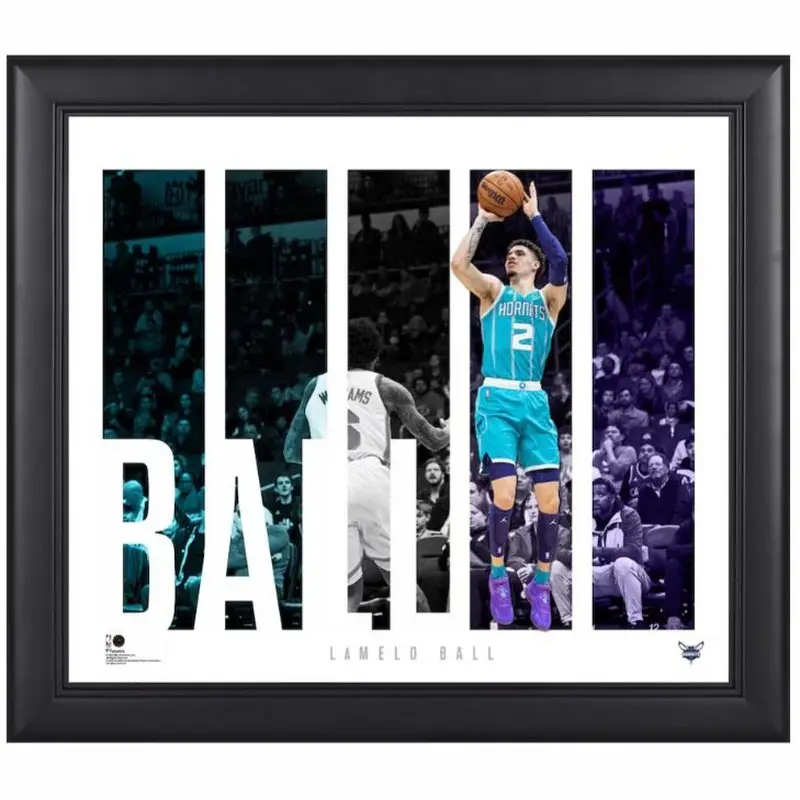 Framed Art: LaMelo Ball Authentic Framed 15"x17"