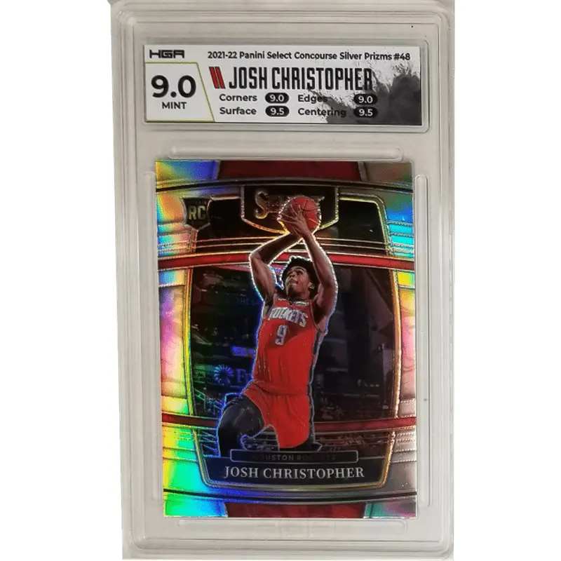 Josh Christopher: 2021-22 Panini Select Concourse Silver Prizms #48 HGA 9.0