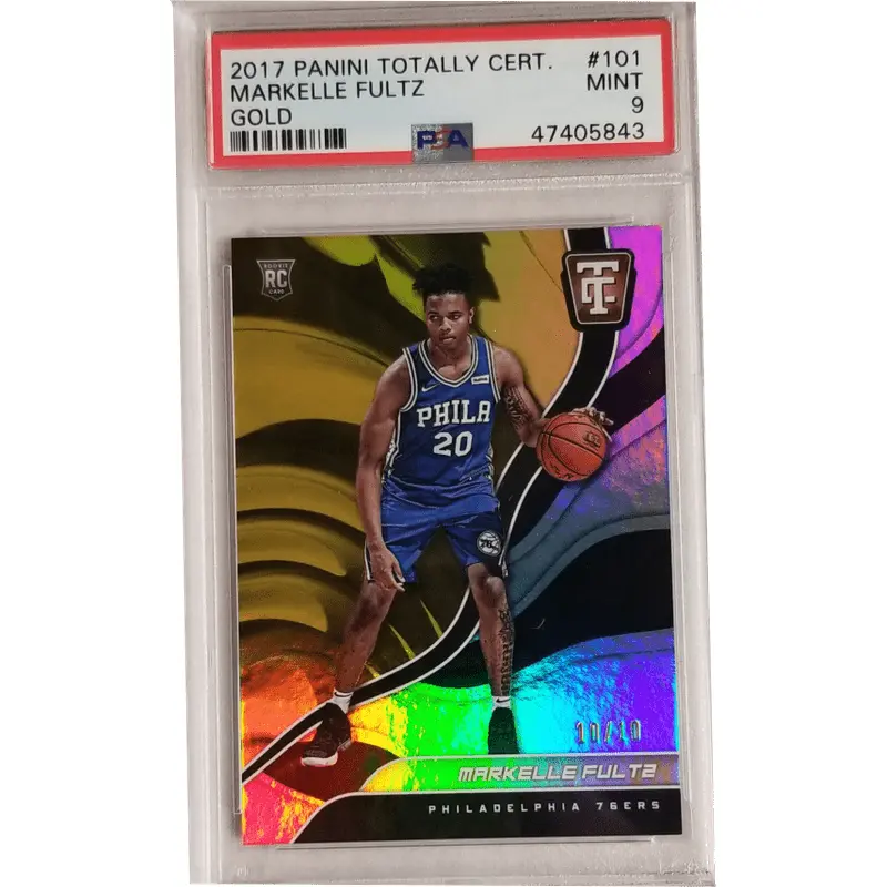 Markelle Fultz 2017 Panini Totally Certified Gold #101 PSA 9
